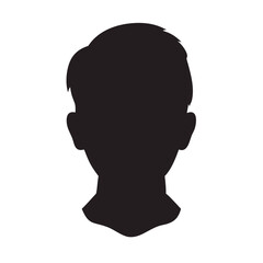 black and white silhouette of a Male
