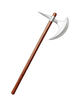 brown handled axe isolated white background clip art preview