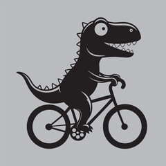 Cute baby dinosaur cartoon vector illustration with a fun green reptile monster character