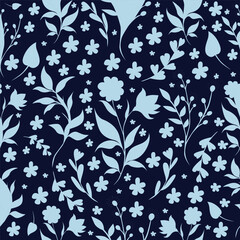 Seamless Floral Background for Textile and Surface Design
