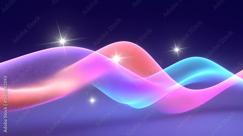 Poster dynamic fluid color gradient background, abstract kv main visual business ppt background