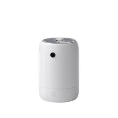 Mini USB-powered desktop humidifier. Isolated white background. Png format