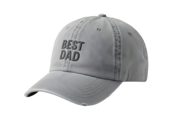 Best dad baseball cap isolated on white or transparent background. PNG, for father's day