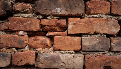 Obraz premium old crumbling brick wall detail