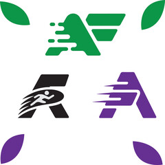 alphabet vector icon logo.