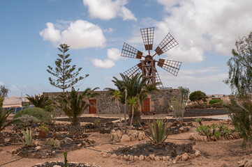 Fachada del Molino de Tebeto en Tindaya, Fuerteventura