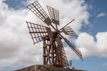 Fachada del Molino de Tebeto en Tindaya, Fuerteventura