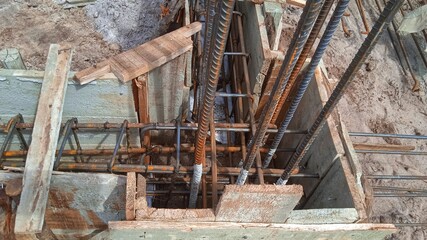 Panel formwork for the construction of a beam foundation