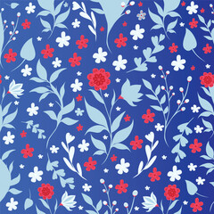 Wildflower Seamless Pattern