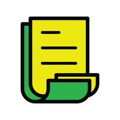 file icon in flat design, document icon