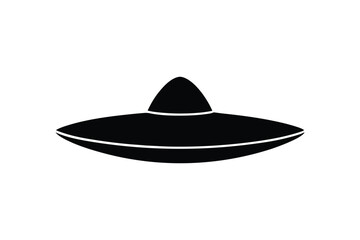 Silhouette art illustration of a Korean gat traditional hat.eps