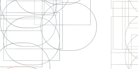 Abstract tech background. Futuristic technology interface.Technological wallpaper made with circles and lines.Geometric shapes with digital connection of lines vector futuristic digital landscape.