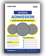 ids back to school education admission flyer poster template bundle, Creative and modern online school kids education admission flyer poster layout , book cover, leaflet, brochure template bundle