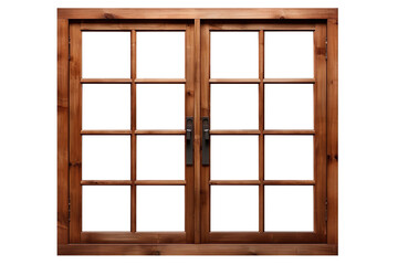 Fototapeta premium Japanese style window isolated on transparent background