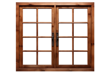 Japanese style window isolated on transparent background