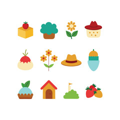 Sixteen Charming Village Illustrations 23 Vector Designs