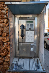Broken Old phone booth in Cala Millor - Mallorca