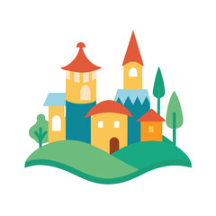 Sixteen Minimalist Village Animal Illustrations