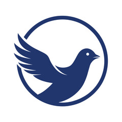 Flat Bird  Silhouette Illustration