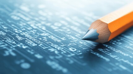 Pencil and Gear (Setting) A pencil and gear icon surrounded by digital code, representing software customization and development options.