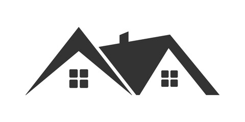House logo. Roof icon. Vector symbol.