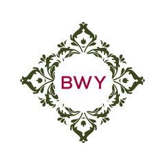 Letter BWY logo design template