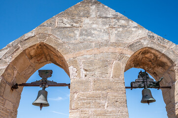 Old church bell tower in Mallorca
