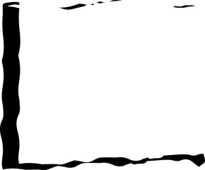 Abstract Black and White Frame  A Grunge Texture Design Element