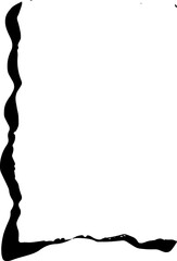 Wavy Edge Paper Texture Grunge Design Element