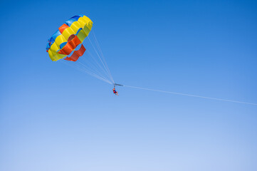 parasailing on the beach