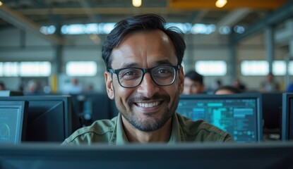 aviation maintenance expert from india posing confidently