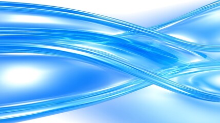 Abstract swirling blue liquid