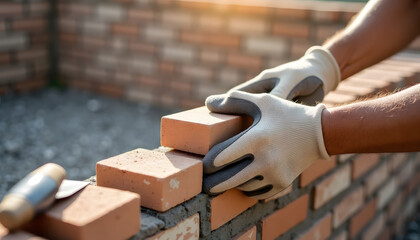 worker with bricks