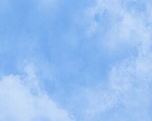 Light blue sky with scattered clouds