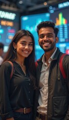 indian students learning finance at trading terminal