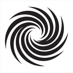 Obraz premium black and white abstract swirl