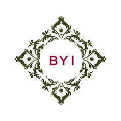 BYI Logo design vector template. 