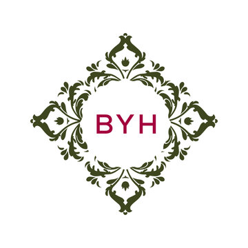 BYH Logo design vector template. 