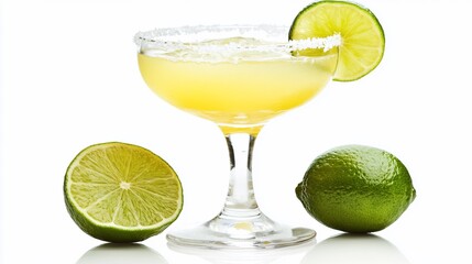 Refreshing cocktail with lime