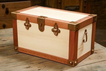 Woodworker demonstrating traditional joinery techniques, such as dovetail or mortise and tenon joints