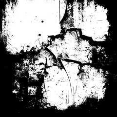 Rustic grunge texture with grain and stains. Abstract noise background. PNG graphic illustration with transparent background.