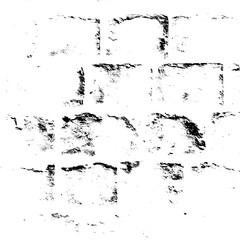 Rustic grunge texture with grain and stains. Abstract noise background. PNG graphic illustration with transparent background.