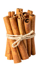 Bundle of Cinnamon Sticks Tied Together with Natural Twine Rope