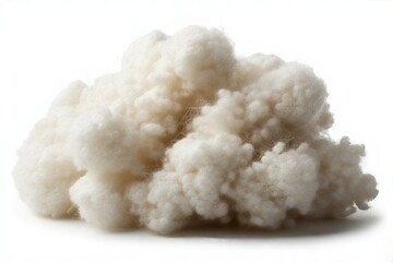 Cotton wool on white background, White cotton balls on a white background.