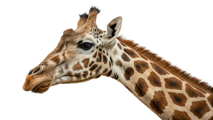 Giraffe, isolated transparent background