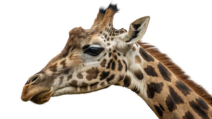 Obraz premium Giraffe, isolated transparent background