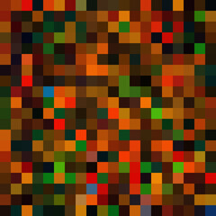 Colorful abstract mosaic background. Pixel effect. Camo and camouflage.