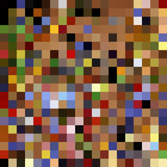 Colorful abstract mosaic background. Pixel effect. Camo and camouflage.