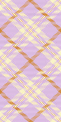 Elegant pastel plaid pattern in soft lavender, cream, and gold hues.  Perfect for textile design, fashion, branding, and website backgrounds.