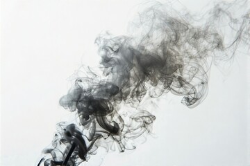 Smoke on white background, White smoke on white background